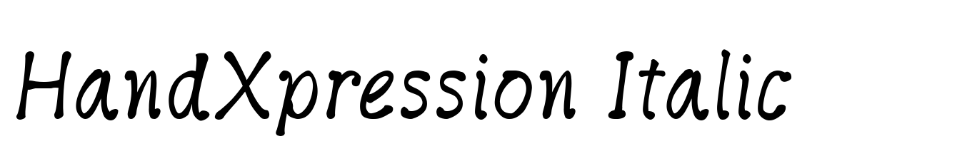HandXpression Italic